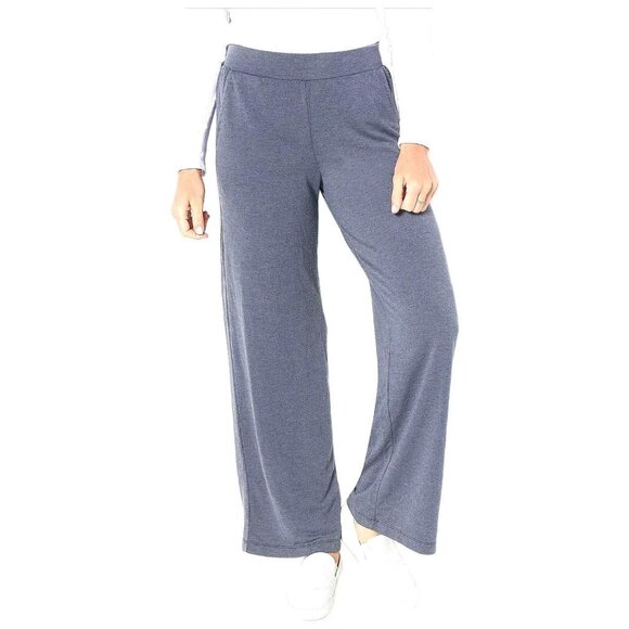 Koolaburra by UGG Sand Wash French Terry Wide Leg Pant Blue Nights XL A452198 - Picture 1 of 1